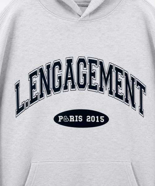 LENGAGEMENT（ランガージュマン）の「アーチロゴフードパーカー[メランジ]（パーカー・レディース・その他・X-LARGE）」の3枚目の写真