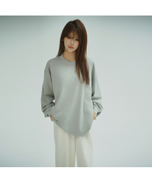 AKIA（アキア）の「460g Oversized Long Sleeve - Pigment Dyed [Moon Gray]（Tシャツ/カットソー）」