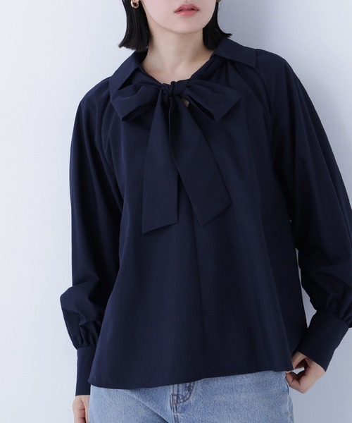 ◇スキッパーリボンタイブラウス（シャツ/ブラウス）｜NATURAL BEAUTY