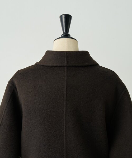 BEARDSLEY（ビアズリー）の「《RRACE》ショールカラーロングコート（その他アウター・レディース・ブラック/ダークブラウン・FREE）」の10枚目の写真