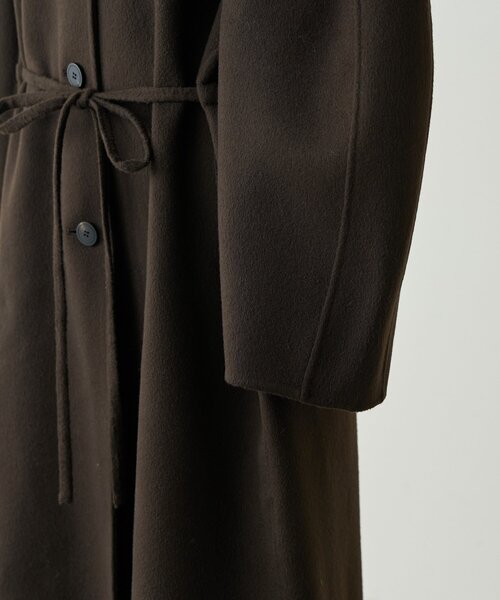 BEARDSLEY（ビアズリー）の「《RRACE》ショールカラーロングコート（その他アウター・レディース・ブラック/ダークブラウン・FREE）」の14枚目の写真