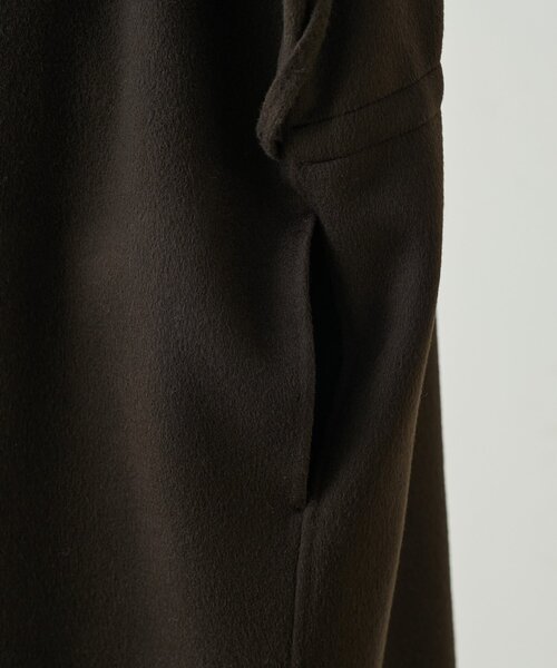 BEARDSLEY（ビアズリー）の「《RRACE》ショールカラーロングコート（その他アウター・レディース・ブラック/ダークブラウン・FREE）」の18枚目の写真