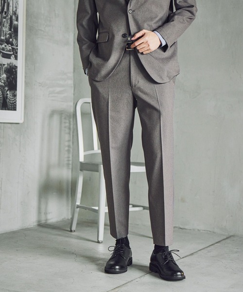 GLOBAL WORK（グローバルワーク）の「SOLOTEX(R)お手入れらくらく/スラックス/612487（スラックス・メンズ・ネイビー/モカ/ライトグレー・X-LARGE/LARGE/MEDIUM/SMALL）」の8枚目の写真