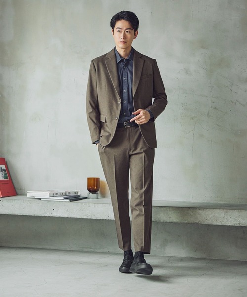 GLOBAL WORK（グローバルワーク）の「SOLOTEX(R)お手入れらくらく/スラックス/612487（スラックス・メンズ・ネイビー/モカ/ライトグレー・X-LARGE/LARGE/MEDIUM/SMALL）」の13枚目の写真