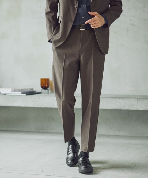 GLOBAL WORK（グローバルワーク）の「SOLOTEX(R)お手入れらくらく/スラックス/612487（スラックス・メンズ・ネイビー/モカ/ライトグレー・X-LARGE/LARGE/MEDIUM/SMALL）」の15枚目の写真