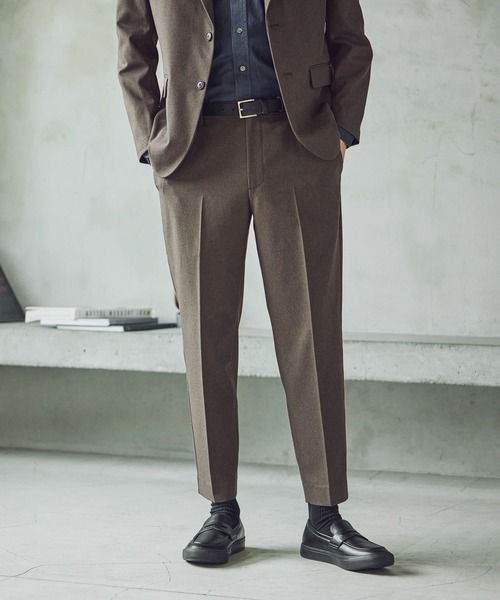 GLOBAL WORK（グローバルワーク）の「SOLOTEX(R)お手入れらくらく/スラックス/612487（スラックス・メンズ・ネイビー/モカ/ライトグレー・X-LARGE/LARGE/MEDIUM/SMALL）」の16枚目の写真