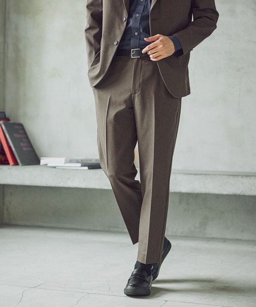 GLOBAL WORK（グローバルワーク）の「SOLOTEX(R)お手入れらくらく/スラックス/612487（スラックス・メンズ・ネイビー/モカ/ライトグレー・X-LARGE/LARGE/MEDIUM/SMALL）」の17枚目の写真