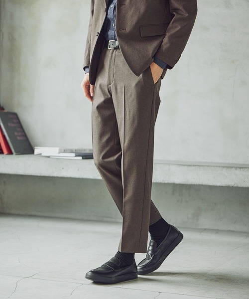 GLOBAL WORK（グローバルワーク）の「SOLOTEX(R)お手入れらくらく/スラックス/612487（スラックス・メンズ・ネイビー/モカ/ライトグレー・X-LARGE/LARGE/MEDIUM/SMALL）」の18枚目の写真