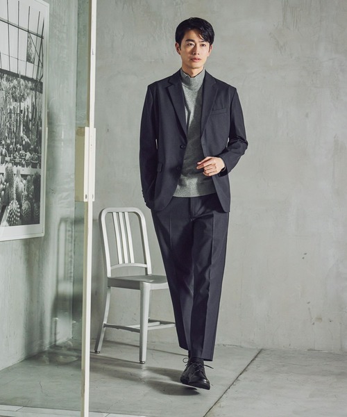 GLOBAL WORK（グローバルワーク）の「SOLOTEX(R)お手入れらくらく/スラックス/612487（スラックス・メンズ・ネイビー/モカ/ライトグレー・X-LARGE/LARGE/MEDIUM/SMALL）」の19枚目の写真