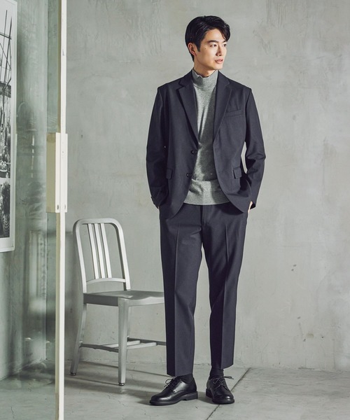 GLOBAL WORK（グローバルワーク）の「SOLOTEX(R)お手入れらくらく/スラックス/612487（スラックス・メンズ・ネイビー/モカ/ライトグレー・X-LARGE/LARGE/MEDIUM/SMALL）」の20枚目の写真