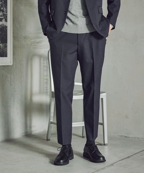 GLOBAL WORK（グローバルワーク）の「SOLOTEX(R)お手入れらくらく/スラックス/612487（スラックス・メンズ・ネイビー/モカ/ライトグレー・X-LARGE/LARGE/MEDIUM/SMALL）」の22枚目の写真