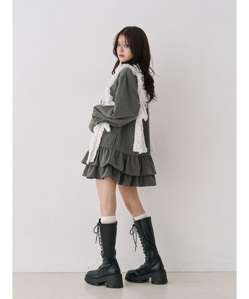 jouetie（ジュエティ）の「レースリボンハーネス（ベルト・レディース・オフホワイト/ブラック・FREE）」の3枚目の写真