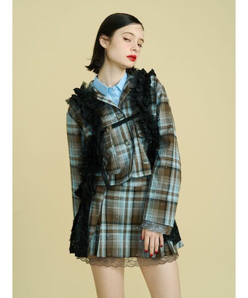 jouetie（ジュエティ）の「レースリボンハーネス（ベルト・レディース・オフホワイト/ブラック・FREE）」の5枚目の写真