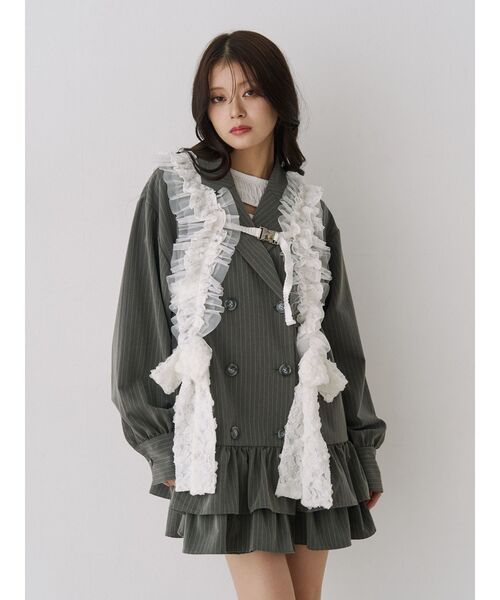 jouetie（ジュエティ）の「レースリボンハーネス（ベルト・レディース・オフホワイト/ブラック・FREE）」の13枚目の写真