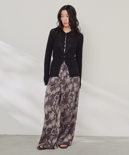 Shelly island（シェリーアイランド）の「オーガンジーイージーパンツ（その他パンツ・レディース・チャコールグレー/ホワイト・FREE）」の12枚目の写真