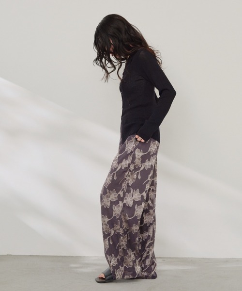 Shelly island（シェリーアイランド）の「オーガンジーイージーパンツ（その他パンツ・レディース・チャコールグレー/ホワイト・FREE）」の13枚目の写真