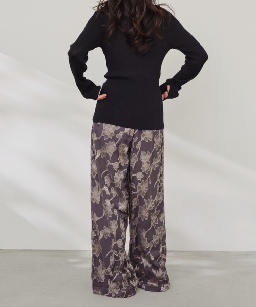 Shelly island（シェリーアイランド）の「オーガンジーイージーパンツ（その他パンツ・レディース・チャコールグレー/ホワイト・FREE）」の11枚目の写真