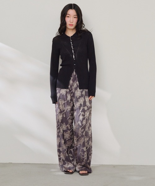 Shelly island（シェリーアイランド）の「オーガンジーイージーパンツ（その他パンツ・レディース・チャコールグレー/ホワイト・FREE）」の15枚目の写真