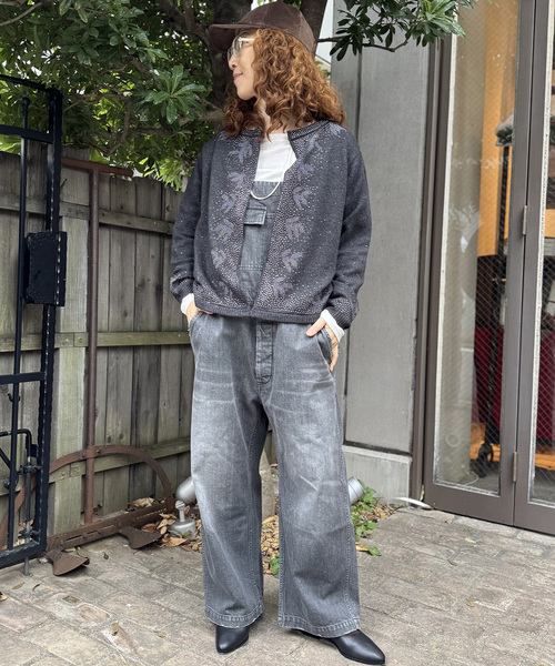 JOURNAL STANDARD LUXE（ジャーナルスタンダード　ラックス）の「ウールMIXビジューカーディガン（ニット/セーター・レディース・グレー/チャコールグレー・FREE）」の9枚目の写真