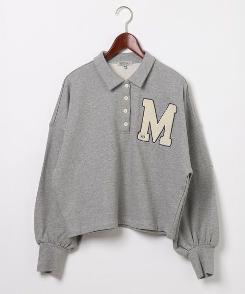 niko and...（ニコアンド）の「[MODE NORM CORE] スウェットロゴポロプルオーバー（スウェット・レディース・ネイビー/グレー/オフホワイト・LARGE/MEDIUM）」の4枚目の写真