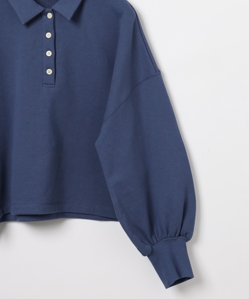 niko and...（ニコアンド）の「[MODE NORM CORE] スウェットロゴポロプルオーバー（スウェット・レディース・ネイビー/グレー/オフホワイト・LARGE/MEDIUM）」の12枚目の写真