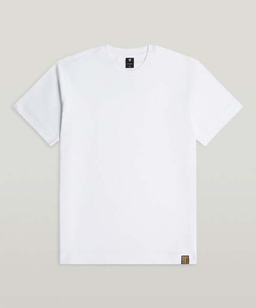 G-STAR(ジースター)の「GS-01 T-Shirt/ベーシックデザインハイクオリティーワンポイントレギュラーTシャツ(Tシャツ/カットソー・メンズ・ホワイト/ダークブラック・SMALL/MEDIUM/LARGE/X-LARGE/X-SMALL)」の2枚目の写真