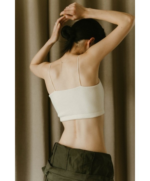 Knuth Marf(クヌースマーフ)の「square bra top(キャミソール・レディース・サンドベージュ/ブラック/アイボリー・FREE)」の10枚目の写真