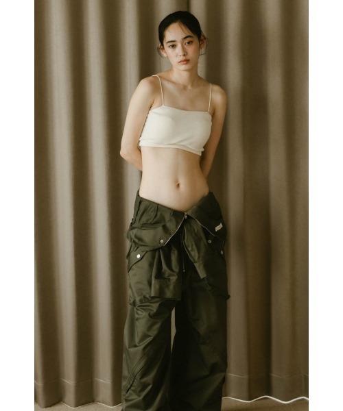 Knuth Marf(クヌースマーフ)の「square bra top(キャミソール・レディース・サンドベージュ/ブラック/アイボリー・FREE)」の11枚目の写真