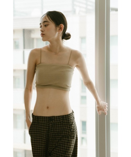 Knuth Marf(クヌースマーフ)の「square bra top(キャミソール・レディース・サンドベージュ/ブラック/アイボリー・FREE)」の13枚目の写真