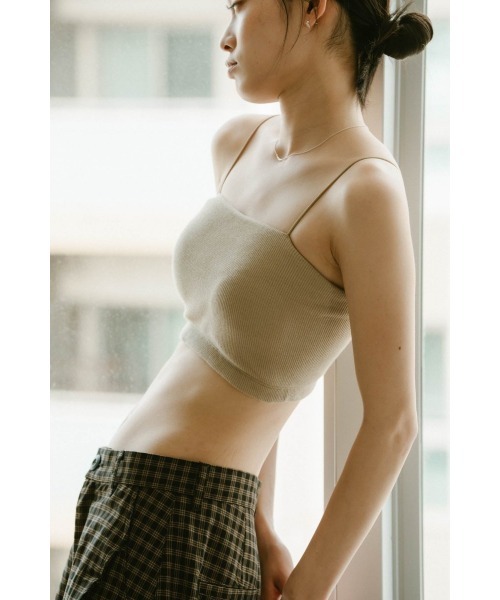 Knuth Marf(クヌースマーフ)の「square bra top(キャミソール・レディース・サンドベージュ/ブラック/アイボリー・FREE)」の14枚目の写真