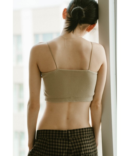 Knuth Marf(クヌースマーフ)の「square bra top(キャミソール・レディース・サンドベージュ/ブラック/アイボリー・FREE)」の15枚目の写真