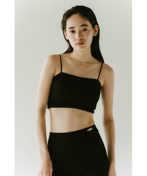 Knuth Marf(クヌースマーフ)の「square bra top(キャミソール・レディース・サンドベージュ/ブラック/アイボリー・FREE)」の4枚目の写真