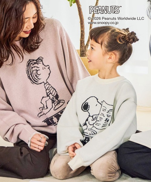 GLOBAL WORK(グローバルワーク)の「PEANUTS/スウェットライクニットプルオーバー/633929(ニット/セーター・キッズ・イエロー/アイボリー・160cm/150cm/140cm/130cm)」の18枚目の写真