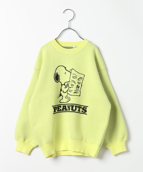 GLOBAL WORK(グローバルワーク)の「PEANUTS/スウェットライクニットプルオーバー/633929(ニット/セーター・キッズ・イエロー/アイボリー・160cm/150cm/140cm/130cm)」の3枚目の写真