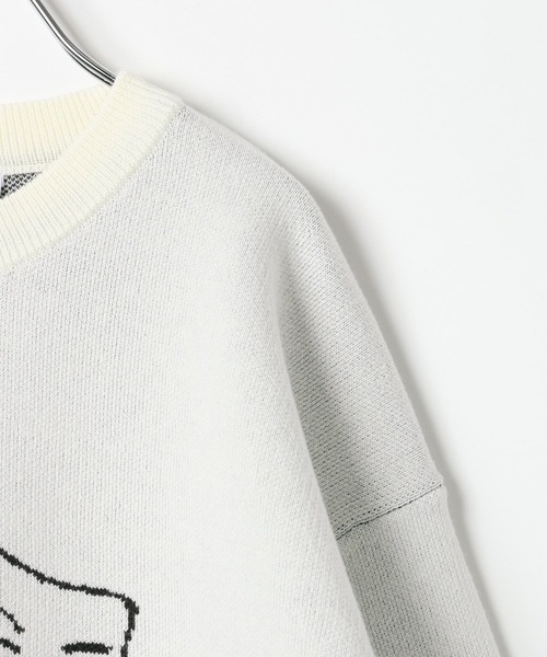 GLOBAL WORK(グローバルワーク)の「PEANUTS/スウェットライクニットプルオーバー/633929(ニット/セーター・キッズ・イエロー/アイボリー・160cm/150cm/140cm/130cm)」の8枚目の写真