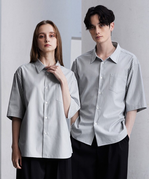CLEL】Royal Oxford Short Sleeve Regular Collar Shirt / ロイヤル