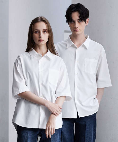 CLEL】Royal Oxford Short Sleeve Regular Collar Shirt / ロイヤル