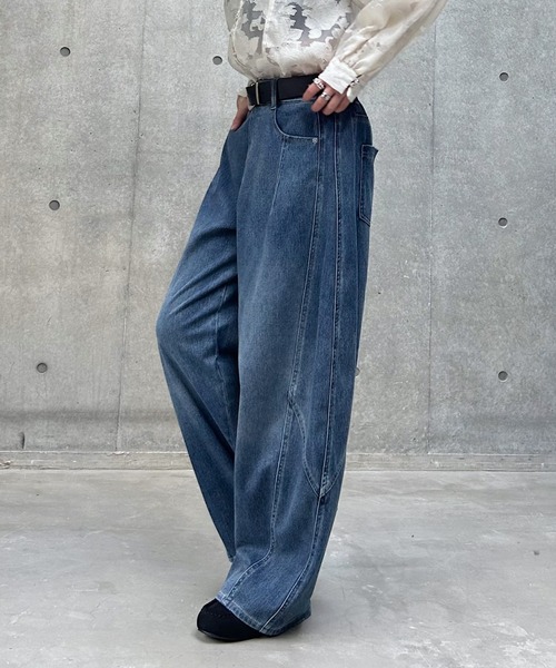 PAGEBOY(ページボーイ)の「<まるでデニム見え!/紫外線カット/接触冷感>マルデニコクーンパンツ(デニムパンツ・レディース・ブラック/ブラック系その他/ブルー系その他/ブルー・SMALL/MEDIUM/LARGE)」の22枚目の写真