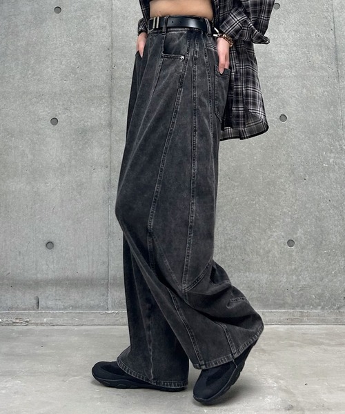 PAGEBOY(ページボーイ)の「<まるでデニム見え!/紫外線カット/接触冷感>マルデニコクーンパンツ(デニムパンツ・レディース・ブラック/ブラック系その他/ブルー系その他/ブルー・SMALL/MEDIUM/LARGE)」の8枚目の写真