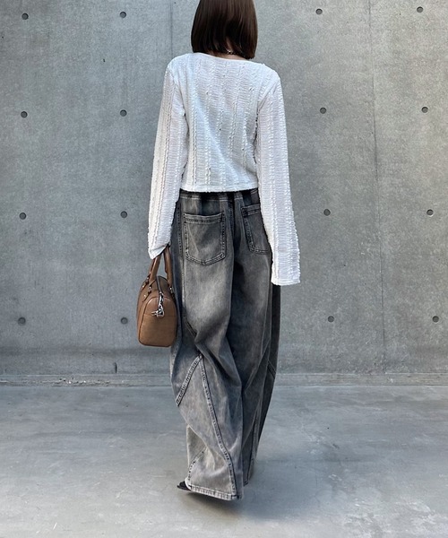 PAGEBOY(ページボーイ)の「<まるでデニム見え!/紫外線カット/接触冷感>マルデニコクーンパンツ(デニムパンツ・レディース・ブラック/ブラック系その他/ブルー系その他/ブルー・SMALL/MEDIUM/LARGE)」の18枚目の写真