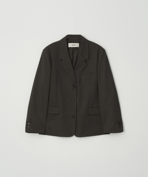 BUT'TON(ボッタン)の「WooL Single Jacket (Chacoal-Brown)(テーラードジャケット・レディース・その他・FREE)」の6枚目の写真