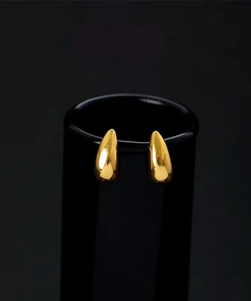 Rennet（レネット）の「【金属アレルギー対応】 ステンレス しずくドロップミニピアス（ピアス（両耳用）・レディース・シルバー/ゴールド・FREE）」の18枚目の写真