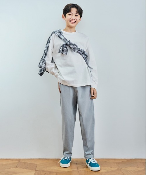 MPS（エムピーエス）の「【MPS】ストレッチテーパードパンツ (キッズ / 子供服 / ズボン / ウエストゴム / 伸縮性 / 通園通学 / 男女兼用 / 長ズボン)（その他パンツ・キッズ・ブラック/ブルー/グレー・110/160/120/130/140/150）」の13枚目の写真