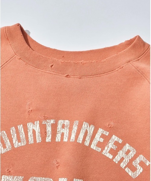 MOUNTAIN RESEARCH（マウンテンリサーチ）の「【MOUNTAIN RESEARCH】マウンテンリサーチ Damaged Sweat Crew（スウェット・メンズ・ブルー/オレンジ系その他/イエロー・MEDIUM/XX-LARGE/LARGE）」の5枚目の写真