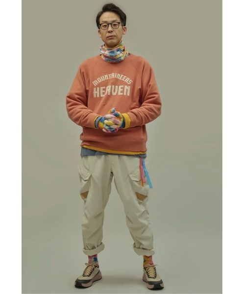 MOUNTAIN RESEARCH（マウンテンリサーチ）の「【MOUNTAIN RESEARCH】マウンテンリサーチ Damaged Sweat Crew（スウェット・メンズ・ブルー/オレンジ系その他/イエロー・MEDIUM/XX-LARGE/LARGE）」の11枚目の写真