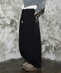 RuNaKi'Hu'（ルナキフ）の「WXP024 ドットピンタックスウェットバルーンパンツ (ブラック)（スウェットパンツ）」