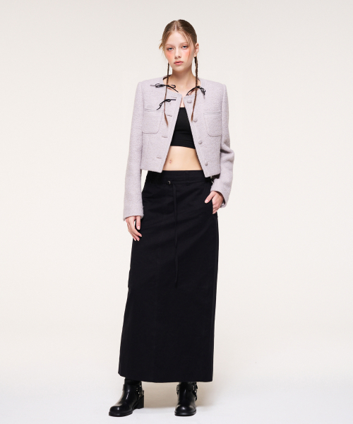 ETMON(エトモン)の「Belt Long Skirt, Black(スカート・レディース・その他・S/M)」の5枚目の写真