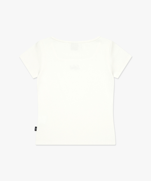 LMCの「WM スクエア クロップド Tシャツ ホワイト(Tシャツ/カットソー・レディース・その他・S/M)」の5枚目の写真