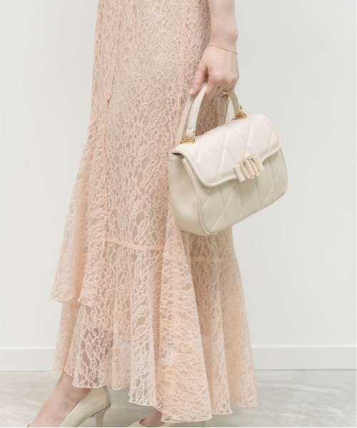 RANDA（ランダ）の「2WAY ビジューパーツキルティングハンドバッグ（ハンドバッグ・レディース・ピンク/ブラック/アイボリー・FREE）」の6枚目の写真