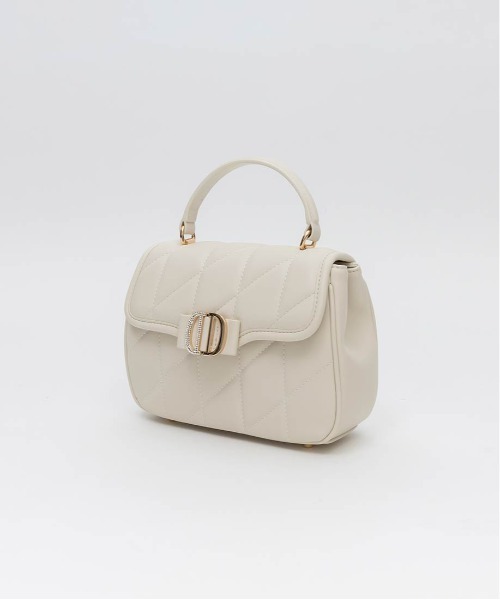 RANDA（ランダ）の「2WAY ビジューパーツキルティングハンドバッグ（ハンドバッグ・レディース・ピンク/ブラック/アイボリー・FREE）」の15枚目の写真